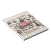 Illustration der botanischen Insekten-Blume Notizblock (angewinkelt)