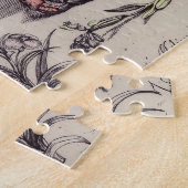 Illustration der botanischen Insekten-Blume Puzzle (Seite)