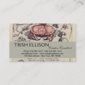 Illustration der botanischen Insekten-Blume Visitenkarte (Vorderseite)