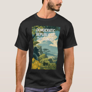 Illustration der Demokratischen Republik Kongo T-Shirt