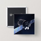 Illustration der Dragon XL-Raumsonde. Button (Vorne & Hinten)