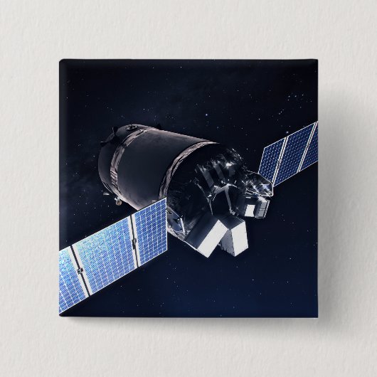 Illustration der Dragon XL-Raumsonde. Button (Vorderseite)