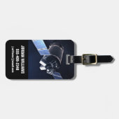 Illustration der Dragon XL-Raumsonde. Gepäckanhänger (Vorderseite horizontal)