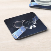 Illustration der Dragon XL-Raumsonde. Getränkeuntersetzer (Linke Seite)