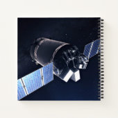 Illustration der Dragon XL-Raumsonde. Notizblock (Rückseite)