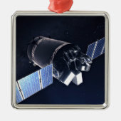 Illustration der Dragon XL-Raumsonde. Ornament Aus Metall (Vorne)