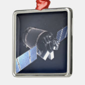 Illustration der Dragon XL-Raumsonde. Ornament Aus Metall (Links)