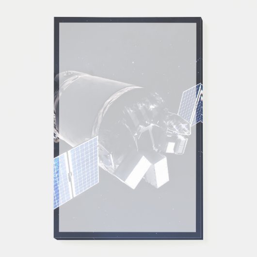 Illustration der Dragon XL-Raumsonde. Post-it Klebezettel (Vorderseite)