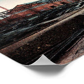 Illustration der Eisenwerke in Phoenixville Poster (Ecke)