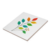 Illustration der farbenfrohen linken Zweigstelle Fliese (Seite)