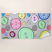 Illustration der farbenfrohen, pastellfarbenen Sch Strandtuch (Vorderseite)