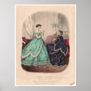 Illustration der französischen Antike aus dem 19.  Poster