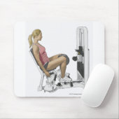 Illustration der Frau, die angesagten Entführer Mousepad (Mit Mouse)