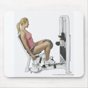 Illustration der Frau, die angesagten Entführer Mousepad