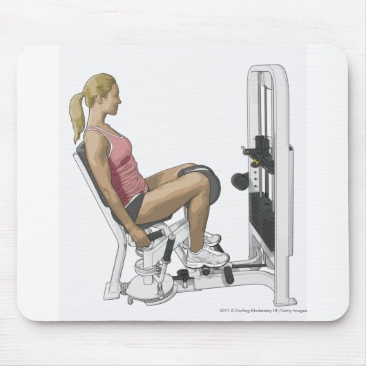 Illustration der Frau, die angesagten Entführer Mousepad (Vorne)