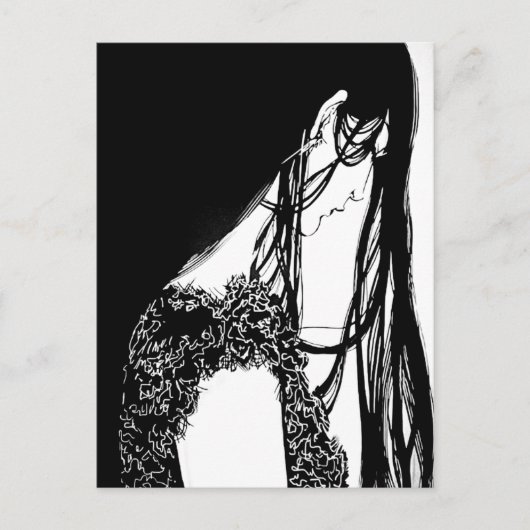 Illustration der Frau Teil 1 Postkarte (Vorderseite)
