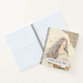 Illustration der Frauen in Beige und Braun Notizblock (Innenseite)