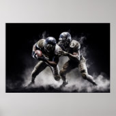 Illustration der Fußballspieler Poster (Vorne)