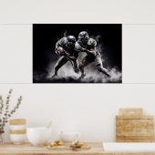 Illustration der Fußballspieler Poster (Küche)