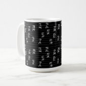Illustration der Ge'ez-Zahlen – Traditionelles Äth Kaffeetasse (Vorderseite Links)