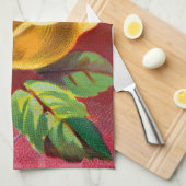 Illustration der Gelben Perle aus dem 19. Jahrhund Geschirrtuch (Viertel Falte)