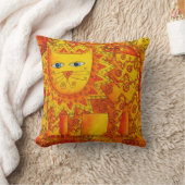 Illustration der gemusterten Wasserfarbe Kissen (Decke)