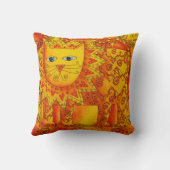 Illustration der gemusterten Wasserfarbe Kissen (Rückseite)