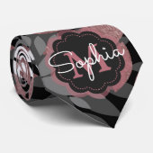 Illustration der geometrischen Blume der hübschen Krawatte (Gerollt)