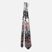 Illustration der geometrischen Blume der hübschen Krawatte (Rückseite)