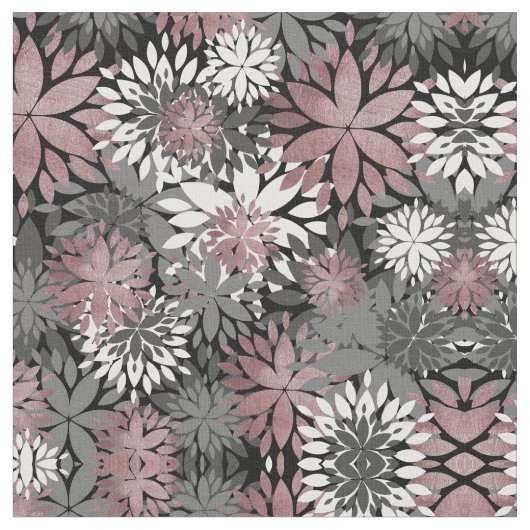 Illustration der geometrischen Blume der hübschen  Stoff (Nahaufnahme)