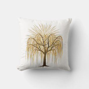 Illustration der Goldenen Trauerweide Kissen