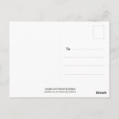 Illustration der Handschrift unaufhaltsam Postkarte (Rückseite)