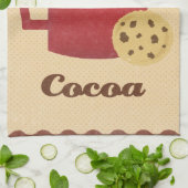 Illustration der heißen Schokolade Geschirrtuch (Gefaltet)