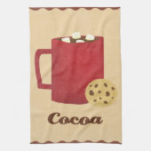 Illustration der heißen Schokolade Geschirrtuch (Vertikal)