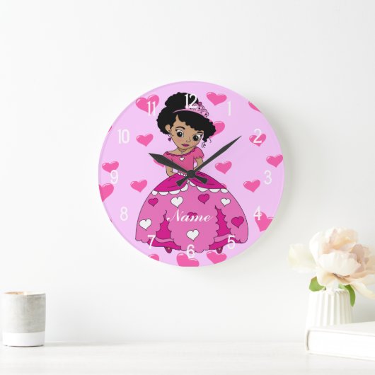 Illustration der Herzprinzessin Große Wanduhr (Zuhause)