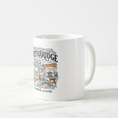 Illustration der High Level Bridge in Lethbridge, Kaffeetasse (VorderseiteRechts)