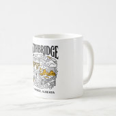 Illustration der Hochbrücke Lethbridge Alberta Kaffeetasse (VorderseiteRechts)