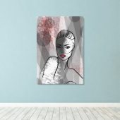 Illustration der hübschen Abstrakten Kunst Leinwanddruck (Insitu (Holzboden))