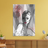 Illustration der hübschen Abstrakten Kunst Leinwanddruck (Insitu (Wohnzimmer))