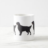 Illustration der Hundebüte mit flachem Überzug Kaffeetasse (Mittel)