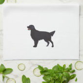 Illustration der Hundebüte mit flachem Überzug Küchentuch (Gefaltet)