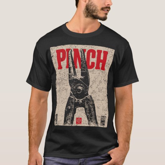 Illustration der Industriezange | Retro "Pinch" T-Shirt (Vorderseite)