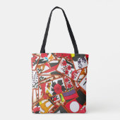 Illustration der japanischen Spielkarten (Verschie Tasche (Rückseite)
