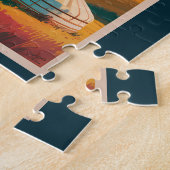 Illustration der kasachischen Steppe, Reise, Kunst Puzzle (Seite)