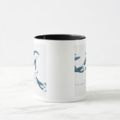 Illustration der Killerwale (Orcinus-Schwertwal) Tasse (Zentrum)