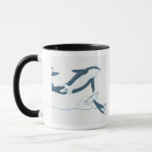 Illustration der Killerwale (Orcinus-Schwertwal) Tasse (Links)