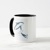 Illustration der Killerwale (Orcinus-Schwertwal) Tasse (Vorderseite Links)