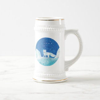 Illustration der kleinen arktischen Fox (Vulpes la Bierglas