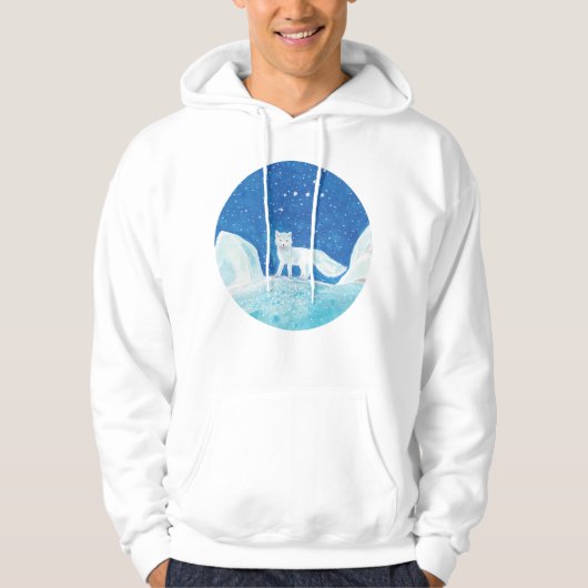 Illustration der kleinen arktischen Fox (Vulpes la Hoodie (Vorderseite)