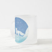 Illustration der kleinen arktischen Fox (Vulpes la Mattglastasse (Vorderseite Links)